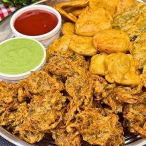 Plato Mixto de frituras vegetarianas